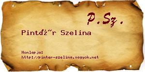 Pintér Szelina névjegykártya